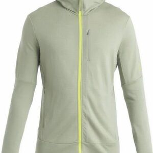 Icebreaker 260 Merino Quantum III Hoodie Men's Light Green Jacket. Size 2XL